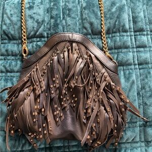Fringed Leather crossbody Bag
